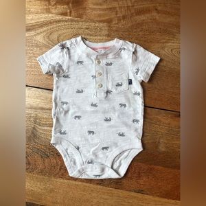 Oshkosh tiger print onesie!